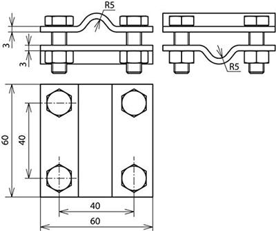 DEHN 318219 KS 8.10 8.10 FL30 V4A Kruisstuk 7.4 kA DEHN 318219 KS 8.10 8.10 FL30 V4A Kruisstuk 7.4 kA