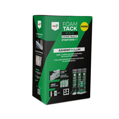 Tec7 FoamTack Pro Construct Starterskit (3x 880 ml, reiniger en gun) - 670995000