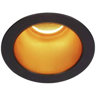 SLV Led inbouwspot Horn zwart met goud - verdiept - 3000K 1002594