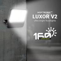 Luxor V2 LED Breedstraler - 100 Watt 16000 lumen - 160lm/W - IP65 waterdicht - 4000K neutraal wit licht - 5 jaar garantie - thumbnail
