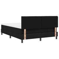 Boxspringbed met matras met matras Zwart 140 x 200 cm Stof - thumbnail