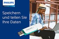 Philips FM08FD70B USB flash drive 8 GB USB Type-A 2.0 Turkoois, Wit - thumbnail