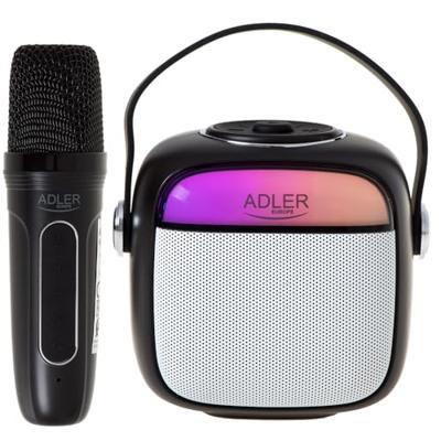 Adler AD 1199 zwarte karaokeluidspreker met microfoon - SD/USB/AUX/Bluetooth