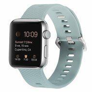 Siliconen bandje met motief - Emerald Green - Geschikt voor Apple Watch 38mm / 40mm / 41mm / 42mm - thumbnail