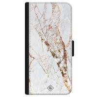 iPhone 12 mini flipcase - Marmer goud - thumbnail