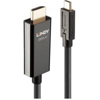 Lindy 43317 video kabel adapter 10 m USB Type-C HDMI Type A (Standaard) Zwart - thumbnail