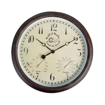 Buitenklok (L) Weerstation / Esschert Design