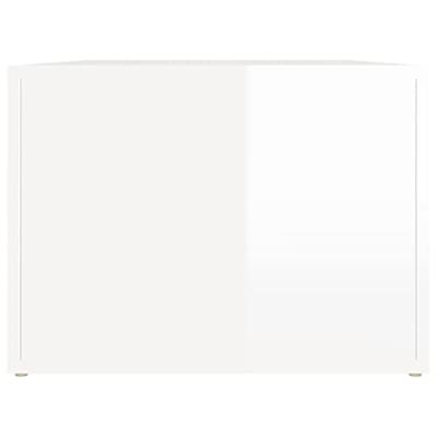 Salontafel 80x50x36 cm bewerkt hout hoogglans wit Salontafel 80x50x36 cm bewerkt hout hoogglans wit