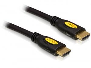 Delock 82583 HDMI-kabel HDMI Aansluitkabel HDMI-A-stekker 2 m Zwart Verdraaid, Vergulde steekcontacten, Afgeschermd (drievoudig), 4K UHD