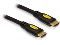 Delock 82583 HDMI-kabel HDMI Aansluitkabel HDMI-A-stekker 2 m Zwart Verdraaid, Vergulde steekcontacten, Afgeschermd (drievoudig), 4K UHD - thumbnail