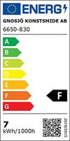 Konstsmide 6650-830 LED-boommantel Buiten Energielabel: F (A - G) werkt op het lichtnet Aantal lampen 660 LED Barnsteen Verlichte lengte: 2.4 m - thumbnail