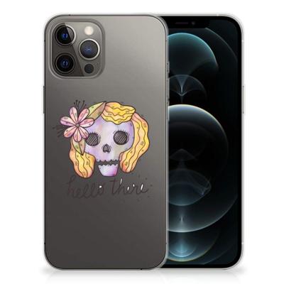 Silicone Back Case iPhone 12 Pro Max Boho Skull Silicone Back Case iPhone 12 Pro Max Boho Skull