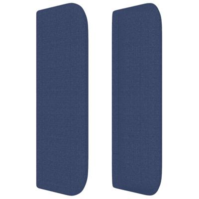 Boxspring met matras stof blauw 100x200 cm - thumbnail