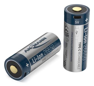 Ansmann 26650 USB-C Oplaadbare batterij (USB-C) 26650 Li-ion 3.6 V 5100 mAh 1 stuk(s)