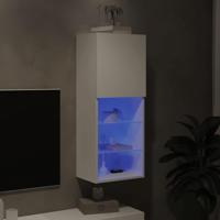 Tv-meubel met LED-verlichting 40,5x30x102 cm wit - thumbnail