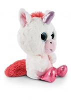 Nici knuffeleenhoorn Glubschis Milky Fee junior 25 cm wit/roze - thumbnail
