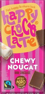 Happy Chocolate Puur nougat bio 100 Gram Happy Chocolate Puur nougat bio 100 Gram