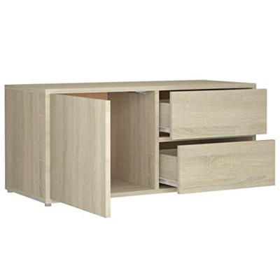 Tv-meubel 80x34x36 cm spaanplaat sonoma eikenkleurig