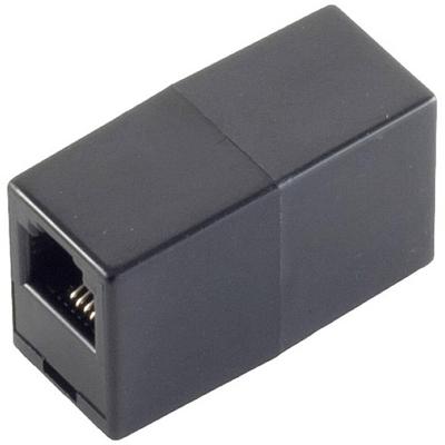 Shiverpeaks Telefoon (analoog) Adapter [1x RJ11-bus 6p4c - 1x RJ11-bus 6p4c] Zwart