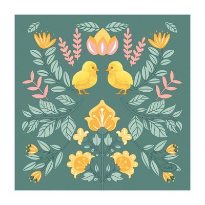 Duni servetten ornament easter 24cm