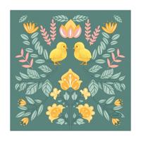 Duni servetten ornament easter 24cm - thumbnail