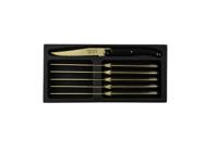 Laguiole Style de Vie Steakmessen Prestige Line Goud - 6 stuks - thumbnail