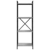 Boekenkast Grijs sonoma 40 x 30 x 118 cm Hout en Staal - thumbnail