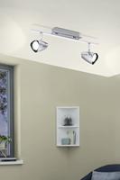 Eglo Led plafondspotCorbera led 2-lichts chroom - 93673 - thumbnail