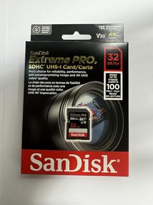 Sandisk SDHC geheugenkaart - 32GB - ExtremePro - U3