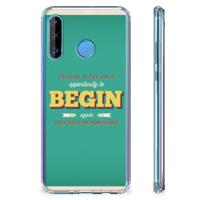 Huawei P30 Lite Telefoonhoesje met tekst Quote Begin - thumbnail