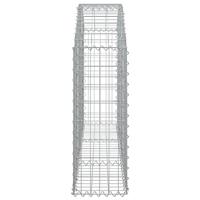 Schanskorf gewelfd 150x30x80/100 cm gegalvaniseerd ijzer - thumbnail