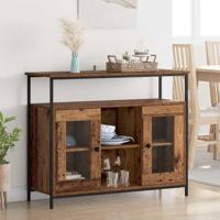 Dressoir Oud Hout 100 x 35 x 80 cm Bewerkt hout - thumbnail