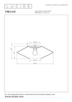 Lucide TREVOR - Plafonnière - Ø 42 cm - 1xE27 - Opaal - thumbnail