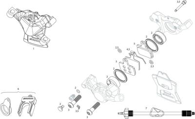 SRAM schijfrem "level ultimate" disc brake level ultimate rear