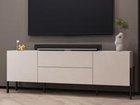 Tv-meubel JUKAMI 2 deuren 2 lades kasjmier - thumbnail