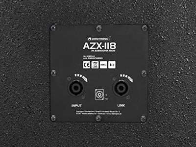 Omnitronic AZX-118 Passieve PA-subwoofer 46 cm 18 inch 450 W 1 stuk(s)