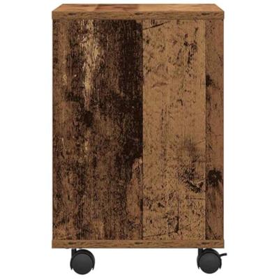 VidaXL Printerstand met opslag oud hout 41 x 32 x 48 cm bewerkt hout