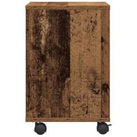 VidaXL Printerstand met opslag oud hout 41 x 32 x 48 cm bewerkt hout - thumbnail