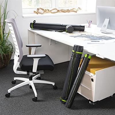Tekeningkoker linex zoom 70-124cm dia 7.5cm zwart | 12 stuks