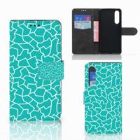 Huawei P30 Hoesje Cracks Blue - thumbnail