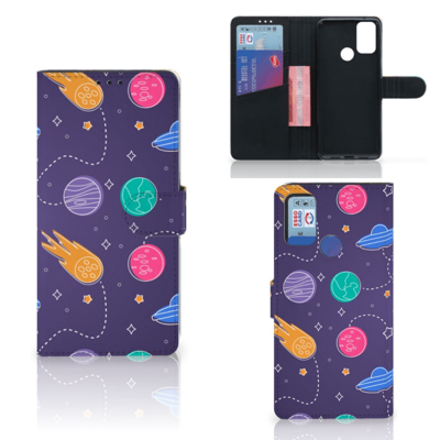 Alcatel 1S (2021) | Wallet Case | met Pasjes | Space