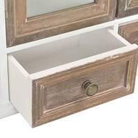 Wandkast 49x22x59 cm bewerkt hout wit - thumbnail