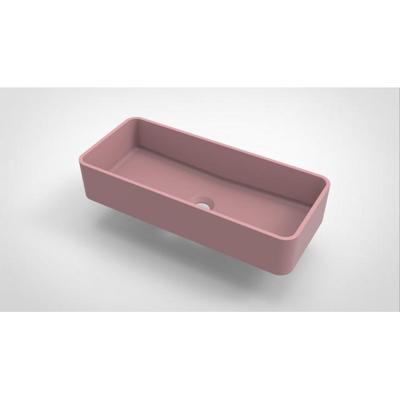 Opbouw Waskom Arcqua Case Rechthoek 60x26 cm Mat Roze Arcqua
