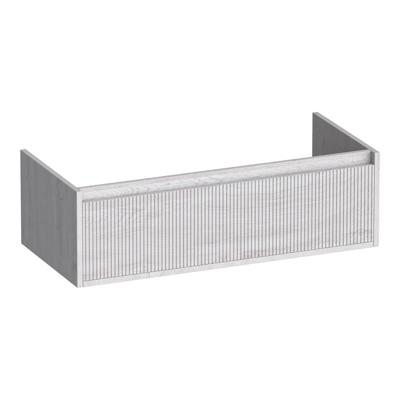 Brauer Hope Wavy - Onderkast - 100 cm - met 1 Softclose Lade Greeploos en 1 Sifon Uitsparing - Forest Seashell