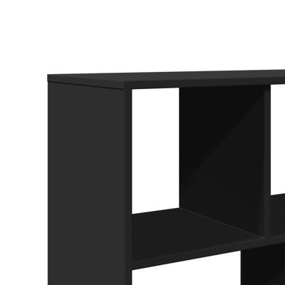 Boekenkast 100x33x187,5 cm bewerkt hout zwart