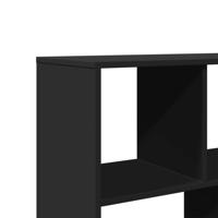 Boekenkast 100x33x187,5 cm bewerkt hout zwart - thumbnail