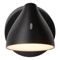Lucide MILNE - Wandlamp - LED Dimb. - 1x8W 2700K - Zwart - thumbnail