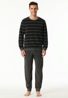 Schiesser Schiesser Heren Pyjama Long darkgrey-mel. 183128 48/S - thumbnail