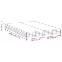 Matrassen 2 pcs Wit, Grijs 70 x 200 cm Gebreide stof - thumbnail