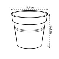 Elho Green Basics Kweekpot Zwart Ø11cm - thumbnail